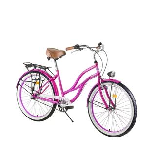 Dámsky mestský bicykel DHS Cruiser 2696 26" - model 2017 - Pink