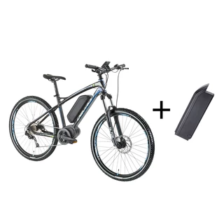 Elektryczny rower górski Devron 27225 z zapasowym akumulatorem 11,6 Ah - model 2016 - Czarny rajdowy