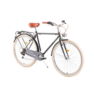 Városi kerékpár DHS Citadinne 2833 28" 2019-es modell - fekete