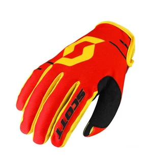 Motorcycle/Cycling Gloves SCOTT 350 Dirt MXVII - Black-Yellow