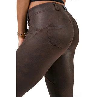 Legginsy damskie Nebbia Leather Look Bubble Butt 538