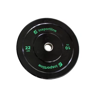 Gumis súlytárcsa inSPORTline Bumper Plate Lite 10 kg 50 mm