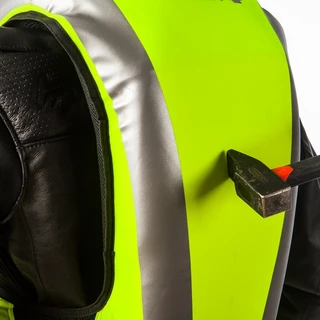 Airbagová moto vesta Helite Turtle HiVis 1 rozšírená, mechanická s trhačkou - žltá