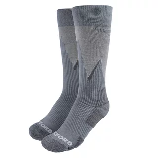 Kompresní ponožky z merino vlny Oxford Merino Oxsocks šedé - šedá - šedá