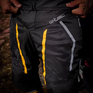 Men’s Summer Motorcycle Pants W-TEC Durmanes - Black-Yellow