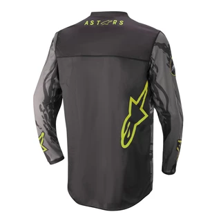Motokrosový dres Alpinestars Racer Tactical černá/šedá maskáčová/žlutá fluo