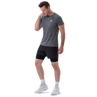Pánske tričko Nebbia Lightweight Sporty “Grey” 325 - Dark Grey