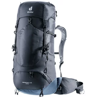 Hiking Backpack Deuter Aircontact Lite 40 + 10 - Black-Marine - Black-Marine