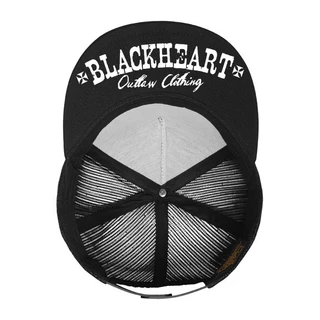 Snapback Hat BLACK HEART Flag Trucker
