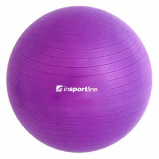 Durranásmentes gimnasztikai labda inSPORTline Top Ball 65 cm - sötét szürke - lila