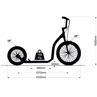 Roller Crussis Active 4.1 sárga-zöld