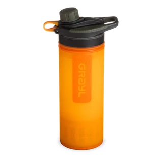 Water Purifier Bottle Grayl Geopress - Oasis Green - Visibility Orange