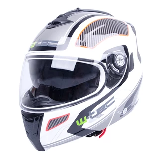 Moto prilba W-TEC NK-839 - S-Cape White Red, XXL (63-64)