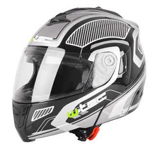 Moto prilba W-TEC NK-839 - S-Cape White Red, XXL (63-64)