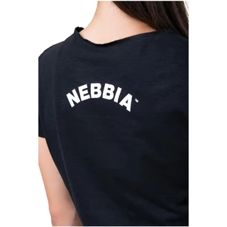 Dámsky voľný crop top Nebbia Fit & Sporty 583 - Black