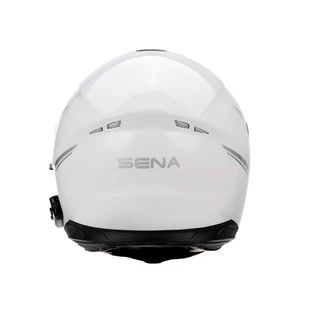 Moto prilba s integrovaným headsetom SENA Outride Shine White
