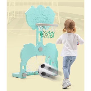 Children’s Slide w/ Swing, Basketball Hoop & Soccer Goal 5-in-1 inSPORTline Multino