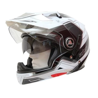 Motocycle helmet Cyber US 101 - White-Silver