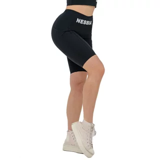 High-Waisted Cycling Shorts Nebbia 10” GYM THERAPY 628 - Black - Black