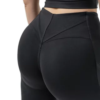 High-Waisted Cycling Shorts Nebbia 10” GYM THERAPY 628 - Black