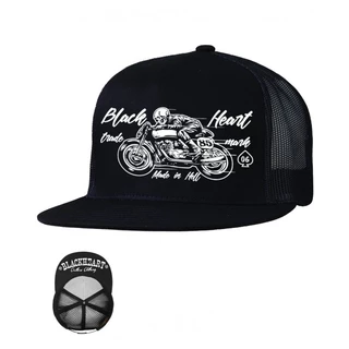 Bejsbolówka czapka z daszkiem Snapback BLACK HEART Vintage Trucker - Czarny