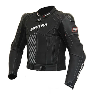 Pánska kožená moto bunda Spark ProComp - čierna - čierna