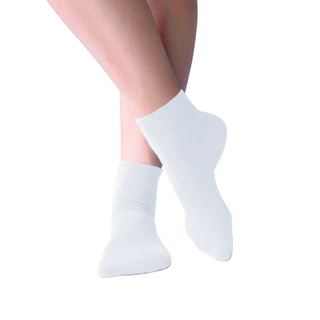 Medium Ankle Socks Bamboo - Black - White