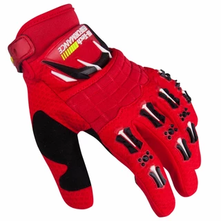 Motocross-Handschuhe W-TEC Kader - rot