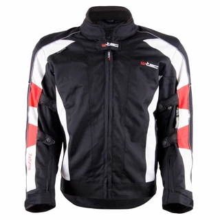 Women’s Moto Jacket W-TEC Zefyros TWG-130 - Black-White-Red