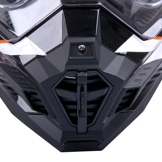 Motocross sisak W-TEC AP-885 grafit szürke - fekete-narancs