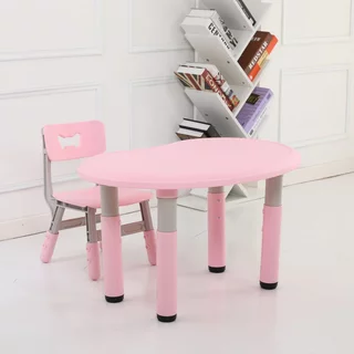 Stolik dziecięcy regulowany z krzesłem inSPORTline Kucerino - Różowy