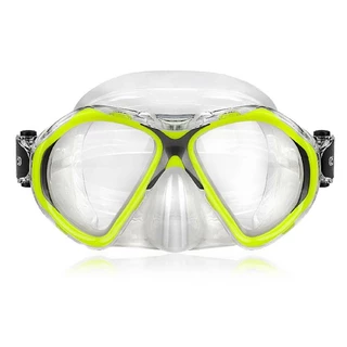 Maska do nurkowania snorkelingu Aropec Mantis - Limonka - Limonka
