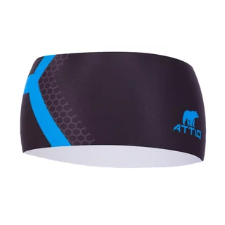 Sports Headband Attiq Lycra Thermo - Carbon - Vertical Blue
