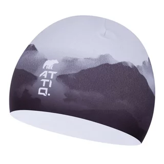 Sportovní čepice Attiq Lycra Thermo - Flowers - Mountain Grey