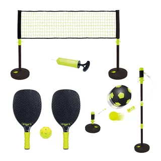 Zestaw gier 3w1 pickleball, tetherball, kickball inSPORTline CS190