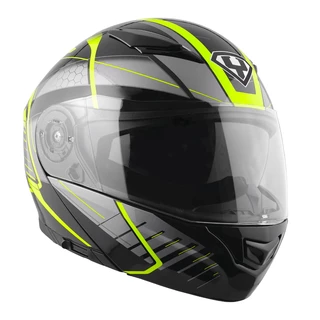 Motorcycle Helmet Yohe 950-16 - Black Grey