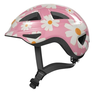 Children’s Cycling Helmet Abus Anuky 2.0 - White Football - Rose Flower