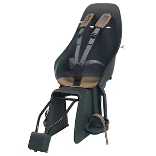 Zadní sedačka na kolo s adaptérem a nosičem na sedlovku Urban Iki - Bincho černá/Kurumi hnědá - Bincho černá/Kurumi hnědá