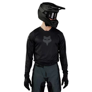 Motokrosový dres FOX 180 Blackout Jersey - Black - Black