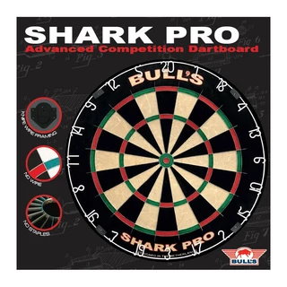 Sisalový terč na šipky Bull's Shark Pro