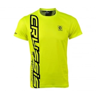 Pánské triko s krátkým rukávem CRUSSIS fluo žluté - fluo žlutá