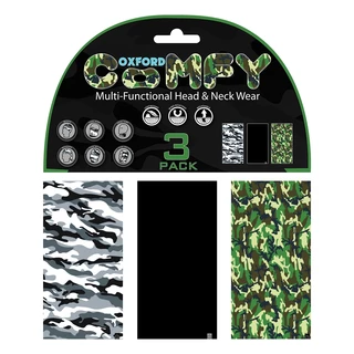 Univerzális multifunkciós kendő Oxford Comfy 3-pack - Camo