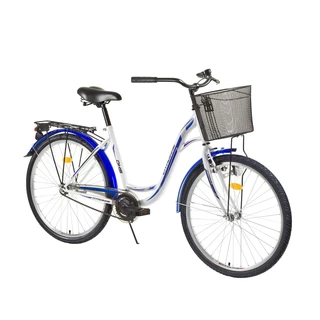 Női városi kerékpár DHS Citadinne 2632 26"- 2015 modell - fehér-kék