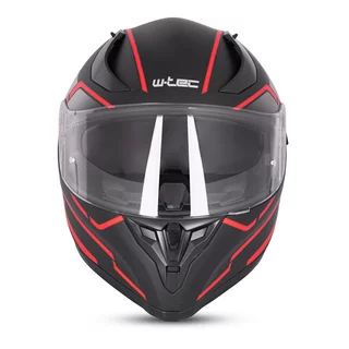 Full-Face Motorcycle Helmet W-TEC Vesco - Glossy Black-Blue