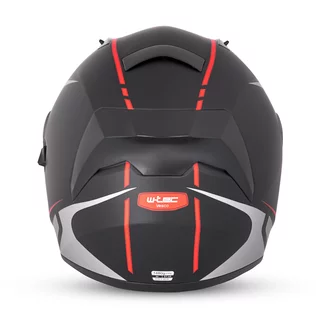 W-TEC Vesco Integralhelm - Black Matt-Corsa Red