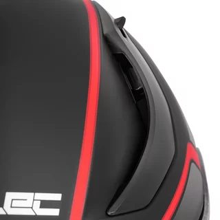 W-TEC Vesco Integralhelm - Black Matt-Corsa Red