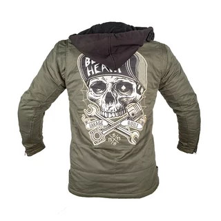 Męska kurtka motocyklowa z aramidem W-TEC Black Heart Hat Skull Jacket