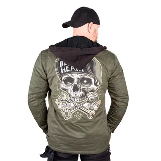 Męska kurtka motocyklowa z aramidem W-TEC Black Heart Hat Skull Jacket - Hat Skull