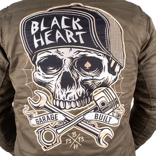 Pánská bunda W-TEC Black Heart Khaki Jacket s aramidem - Hat Skull