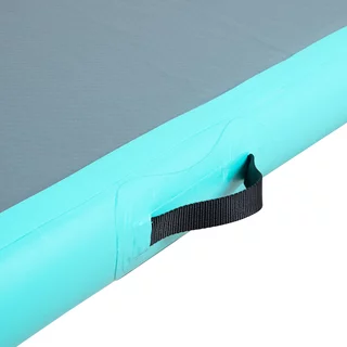Inflatable Exercise Mat inSPORTline Airstunt 400 x 100 x 10 cm turquoise-dark gray